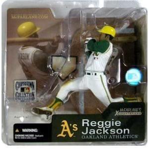 McFarlane Toys MLB Cooperstown Series 1 Action Figure Reggie Jackson (Oakland Athletics) Retro A's｜worldfigure