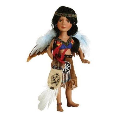 ANGEL SPIRIT 16in Native American w/Bag Doll Duck ...