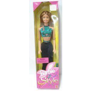Barbie(バービー) 1998 Style - Green Halter Top, Black ...