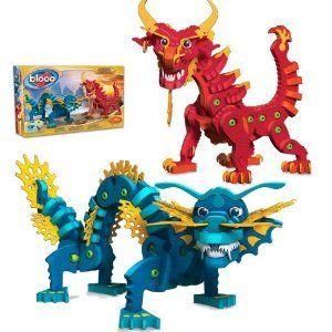 Bloco Toys Aqua and Pyro Dragons ブロック おもちゃ