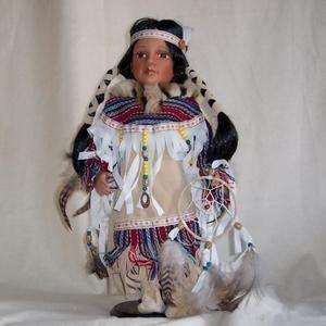 Cathay Porcelain Native American Doll Gwyneth ドール ...