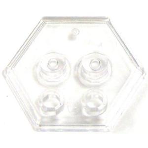 Catspaw Customs Clear 4-Stud MiniFig Hex Stand ブロック おもちゃ｜worldfigure
