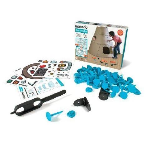 Makedo Find and Make Space Pod Building Kit ブロック お...