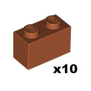 New Lego (レゴ) 1x2 Dark Orange Brick (10 per pack) ...