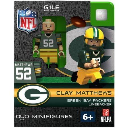 OYO Football NFL Building Brick Minifigure Clay Ma...