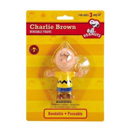 Peanuts - Charlie Brown Bendable Figure with Sucti...