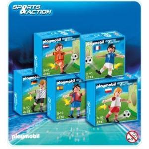 Playmobil US1305 Soccer Bundle: Germany, France, Spain, Poland, Netherlands Players