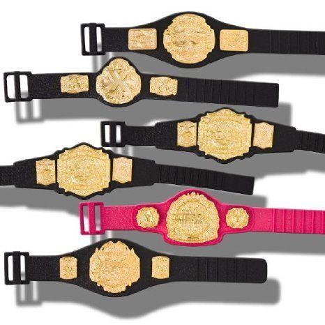Set of 6 TNA Jakks アクションフィギュア 人形 Belts フィギュア おもちゃ ...