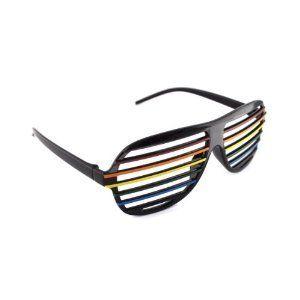 Shutter Shades / Novelty Fun Shades Black Rainbow フィギュア おもちゃ 人形