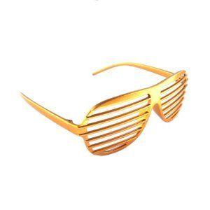 Shutter Shades / Novelty Fun Shades Gold フィギュア おもちゃ 人形