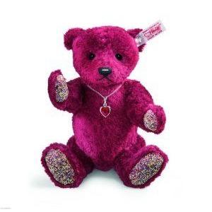 Steiff (シュタイフ) Ruby Teddy Bear, Red, 9.8 ドール 人形 フィ...