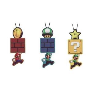 Super Mario (スーパーマリオ) Brother Animated Phone Strap - Star, Green Mushroom and Coin｜worldfigure