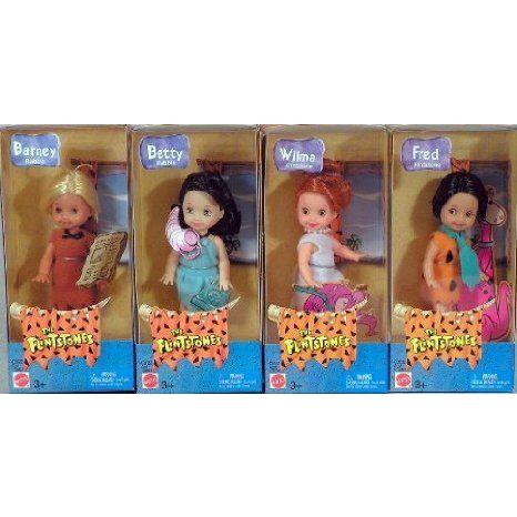 The Flintstones Set of 4 Kelly Dolls ドール 人形 フィギュア