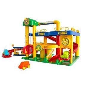 Wader Garage And Ramps プレイセット With Cars ミニカー ミニチュア...