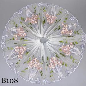 3.5cm幅 ピンクのかわいい花柄ケミカルレース : 無地・特殊生地専門店