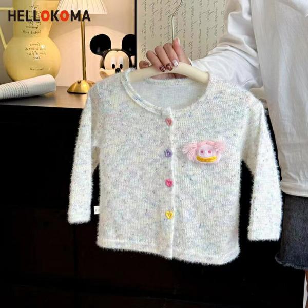 カーディガン セーター キッズ ベビー服 子供服 ニット 女の子 春秋 ニットカーディガン プリンセ...