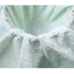 レース生地 マスク用生地 綿100% L011 カット 花柄 刺繍