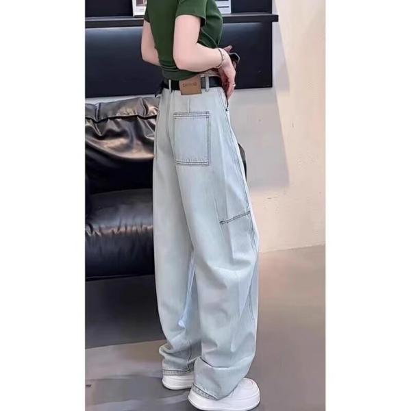 ジーンズ デニムパンツ レディース ワイドデニム ロングパンツ ガウチョパンツ ボトムス ハイウエス...