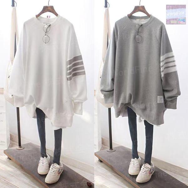 トレーナー レディーストップス 薄手 大きいサイズ レディーストップス レディース洋服 普段着 レデ...