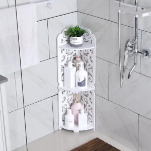 コーナーラック シェルフ 3段 透かし彫り トイレ