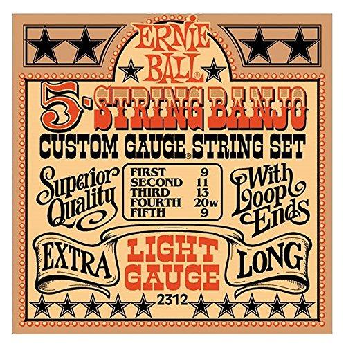 品 ERNIE BALL 2312 バンジョー弦 5弦 (09-09) 5-STRING STAIN...