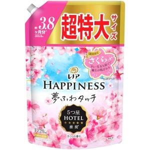 季節限定レノア ハピネス 夢ふわタッチ 柔軟剤 さくらの香り 詰め替え 1,220mL 大容量