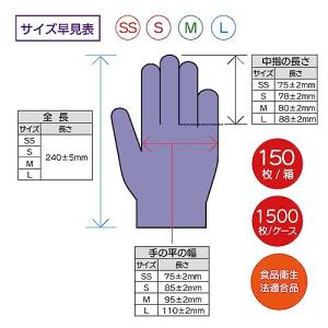ファーストレイト ニトリルグローブSP3 パウ...の詳細画像3