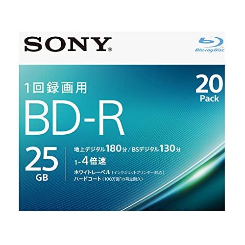 ソニー ブルーレイディスク BD-R 25GB (1枚あたり地デジ約3時間) 1回録画用 20枚入り...
