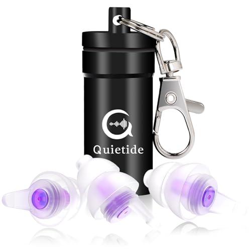 Quietide 耳栓 安眠 防音 睡眠用耳栓 小さいサイズ フィルター搭載 遮音値32dB 飛行機...