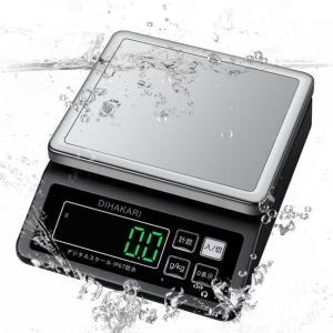 DIHAKARI(Diはかり)洗えるキッチンスケール IP67防水 丸洗い可能 0.1g単位 デジタルはかり 計量器 5kg 電子測り 水没