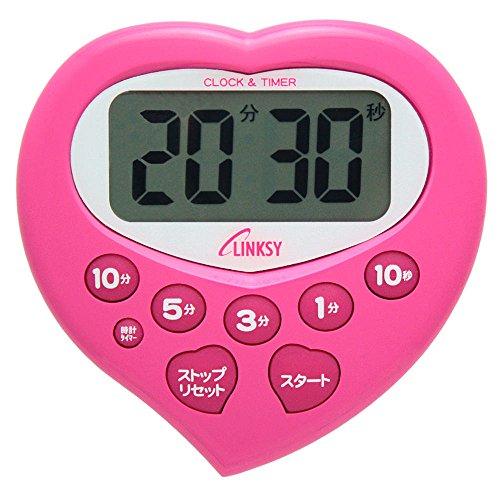 LINKSY(リンクシー) 待ち時間が楽しくなる ハート型 ジョイフルタイマー ピンク LT801P...
