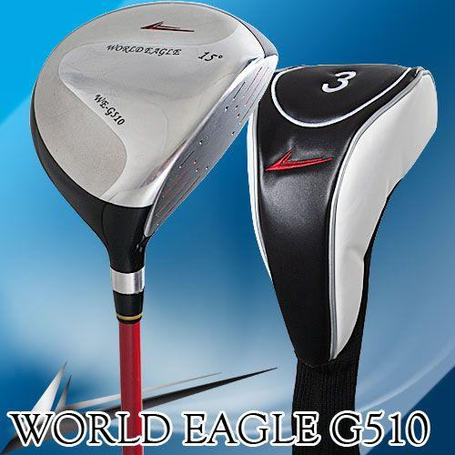 フェアウェイウッド ゴルフクラブ ワールドイーグル WE-G510 3w メンズ ヘッドカバー付 F...