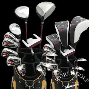 WE-G510 + CBX007カートバッグ メンズゴルフクラブ16点フルセット 右用 ゴルフ用品 ワールドイーグル｜worldgolf