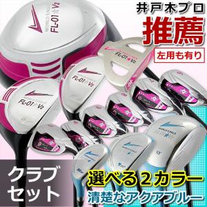 ゴルフセット FL-01 V2 レディース 12点（10本）クラブセット バッグなし 右用 左用 初心者 女性用 ワールドイーグル｜ワールドゴルフ