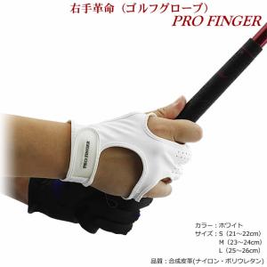 右手革命 ゴルフグローブ PRO FINGER...の詳細画像1