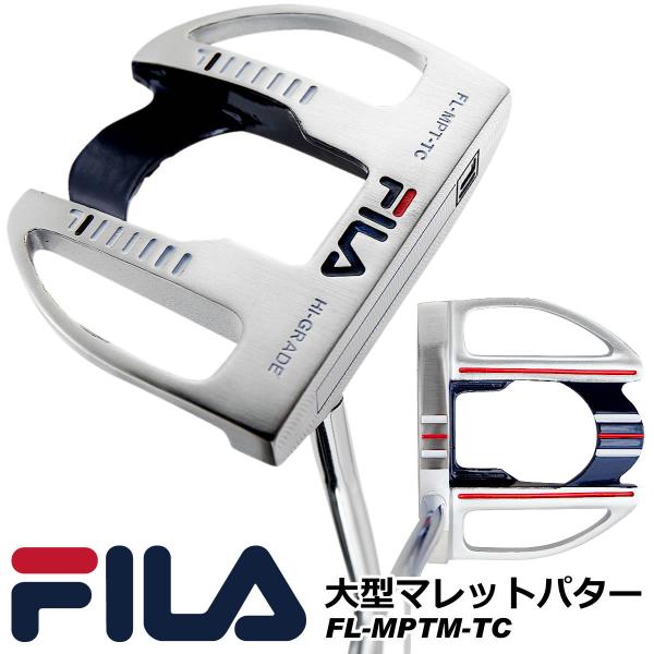 在庫一掃セール！ 数量限定 初心者、中級者の方に最適！FILA GOLF メンズ 大型マレットパター...