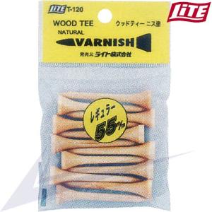 ライト ウッドティー ニス塗 55mm T-120 【IR】