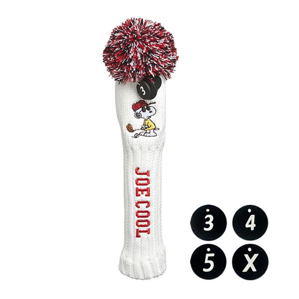 スヌーピー ジョークールゴルフ ニット UT用ヘッドカバー H-494 【IR】