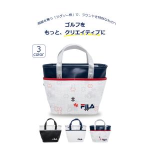FILA GOLF ジグソー柄 ミニトートバッ...の詳細画像3
