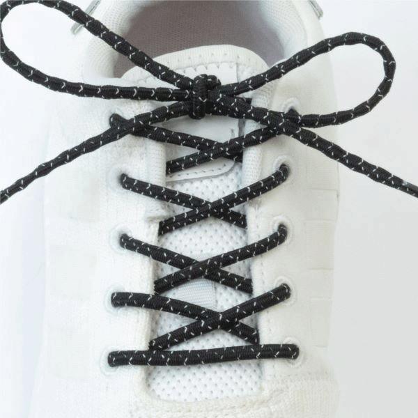 MAGIC LACE[マジックレース] 足の力を呼び起こすシューレース　くつ紐　反射ジャガーブラック