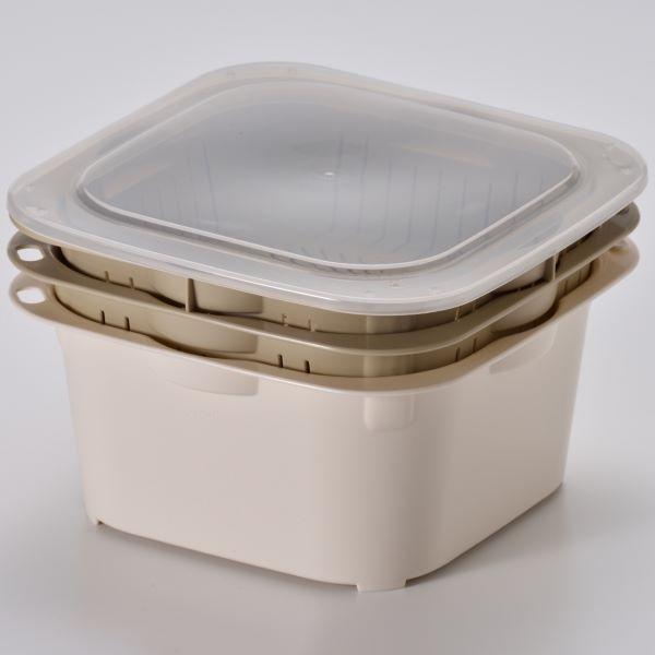 ヒロショウ 下ごしらえに便利な角型ザルバット4点セット【日本製 国産 ザル バット 鍋 パーティ ス...