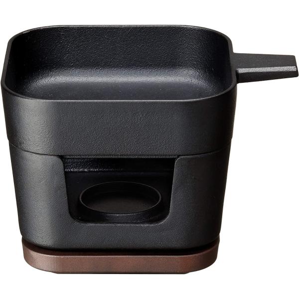 イシガキ 鉄鋳物 IH対応 デリッシュ・ライフ COLOスクエアパン コンロセット 4237【黒 一...