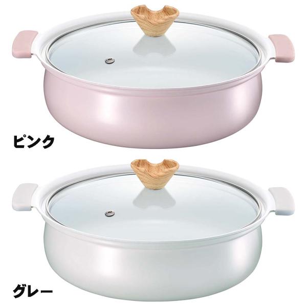 【カクセー】コロントＩＨ対応セラミックコーティング卓上鍋 28cm 【IH対応 季節鍋 家族 団らん...