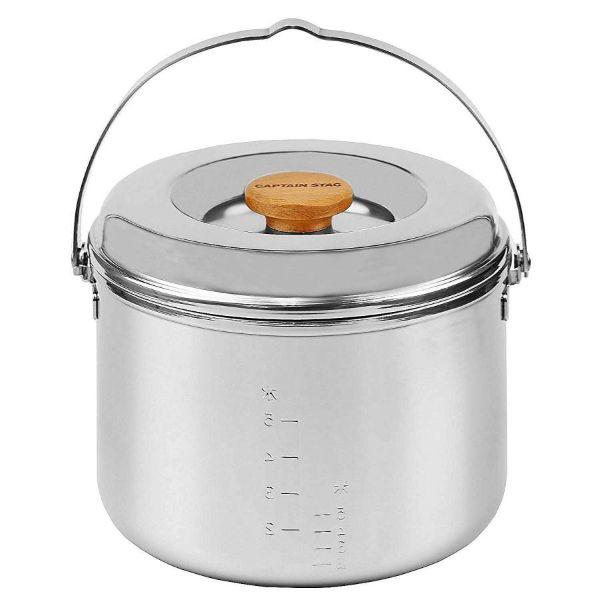 キャプテンスタッグ(CAPTAIN STAG)ご飯炊きクッカー 炊飯 キャンプ調理器具 ステンレス ...