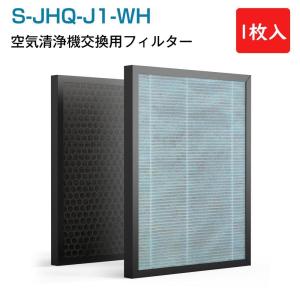 脱臭フィルター 集塵フィルター 交換用集じん  集じん脱臭一体型  空気清浄機用 1枚入（S-J1KQJHQ-LX）