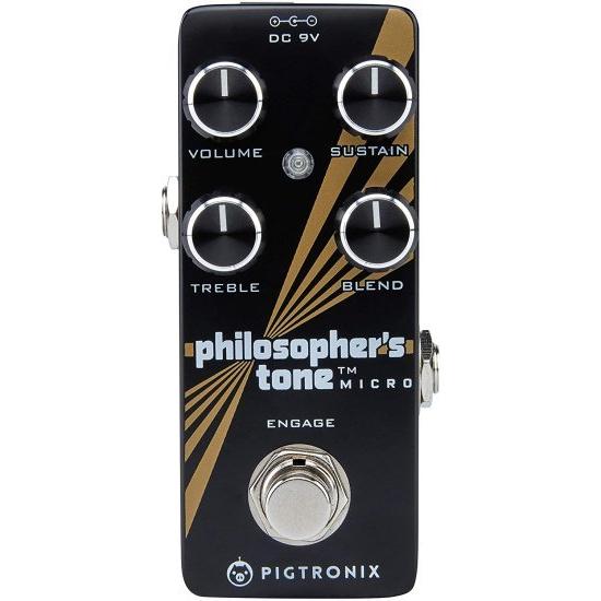 Pigtronix ギター Compression エフェクトペダル, Black (PTM)
