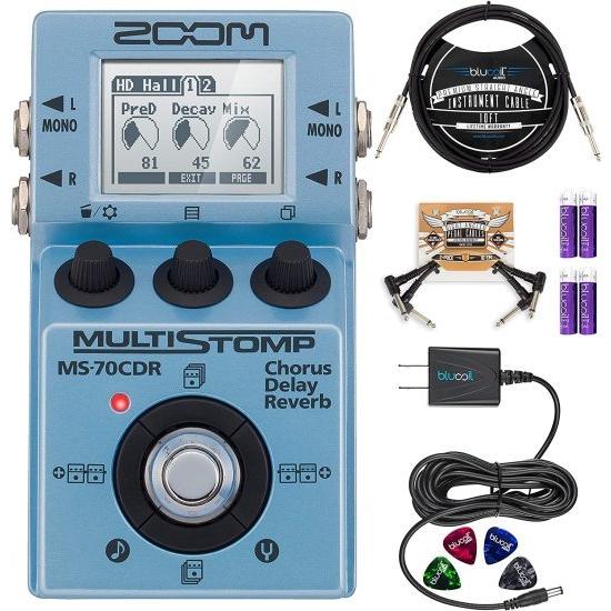 Zoom MS-70CDR MultiStomp マルチエフェクトペダル バンドル with Blu...