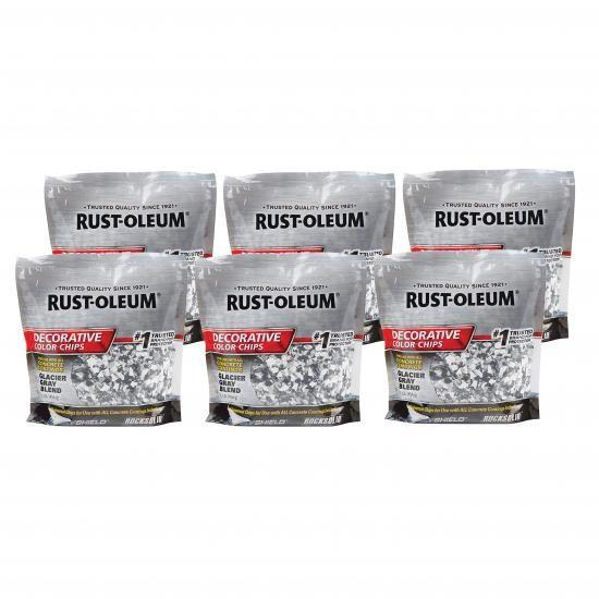 Rust-Oleum 312449-6PK グレイシャーグレーブレンド エポキシシールド 装飾カラー...