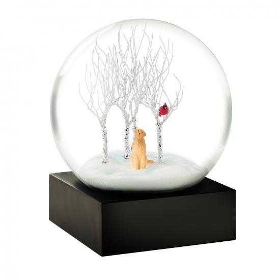 Lab in Woods Snow Globe by Cool Snow Globes