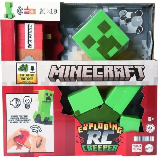 Mattel Minecraft 爆発RCクリーパー ライト&amp;サウンド付き 爆発粒子10粒子 ゲーム...